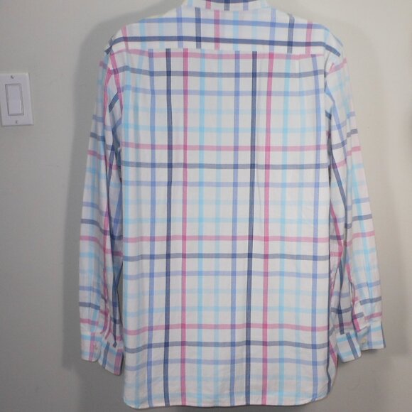 collection of 2 colorful plaids shirts. Old Navy Classic shirt - Picture 5 of 11